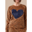 NOI DI NOTTE-Pigiama Donna Ciniglia Felpata - soft touch articolo Animalier FA009289