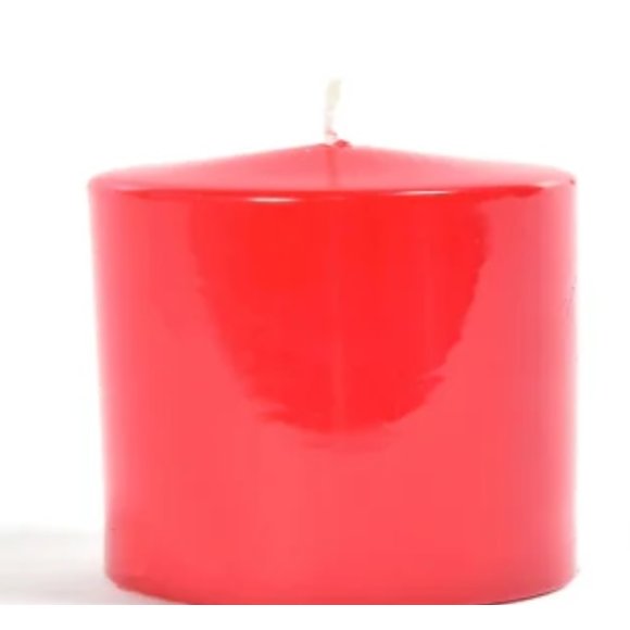 CANDELA PILLAR LUCIDA ROSSA H.5 X D