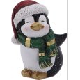NATALE- PINGUINO IN RESINA 10X7XH14- MODELLI ASSORTITI