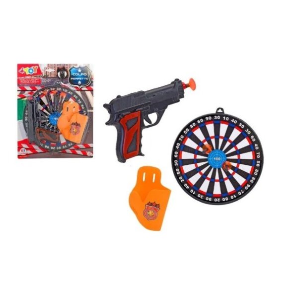 GLOBO PISTOLA SPARA VENTOSE CON BERSAGLIO 