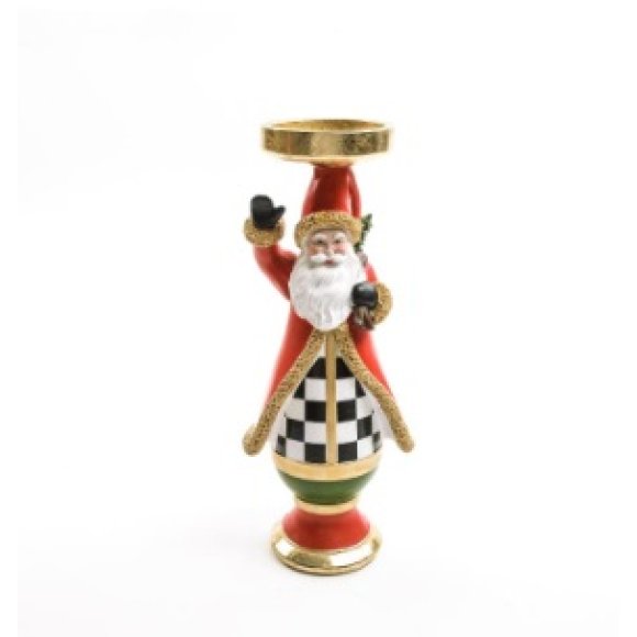 NATALE -BABBO PORTACANDELA IN POLIRESINA NATALE -BABBO PORTACANDELA IN POLIRESINA