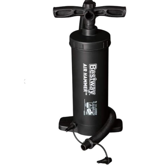 GONFIATORE MANUALE CON 3 ADATTATORI - 30CM