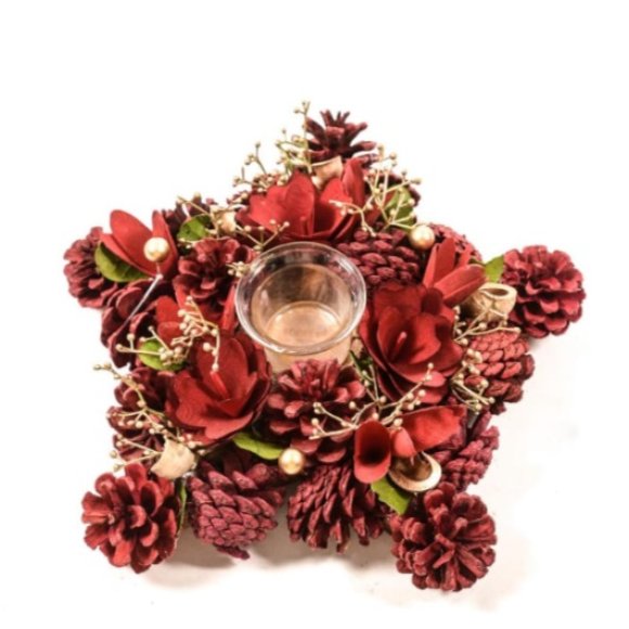 NATALE- PORTACANDELA STELLA 1 FUOCO