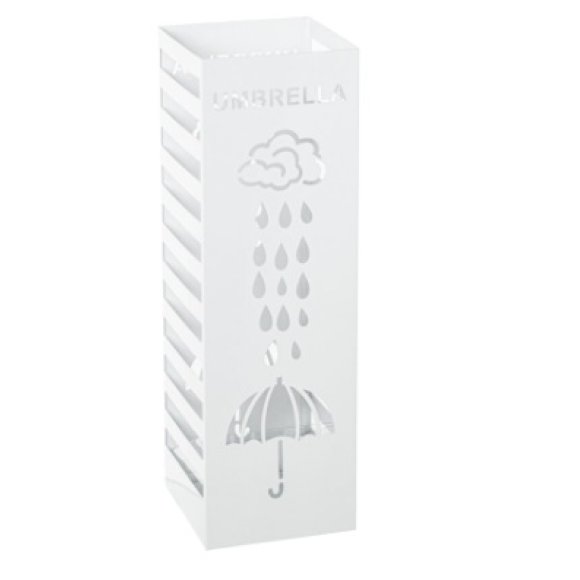 CAMACHO PORTAOMBRELLI QUADRATO METALLO 15,5X15,5X49 CM - BIANCO CAMACHO PORTAOMBRELLI QUADRATO METALLO 15,5X15,5X49 CM - BIANCO