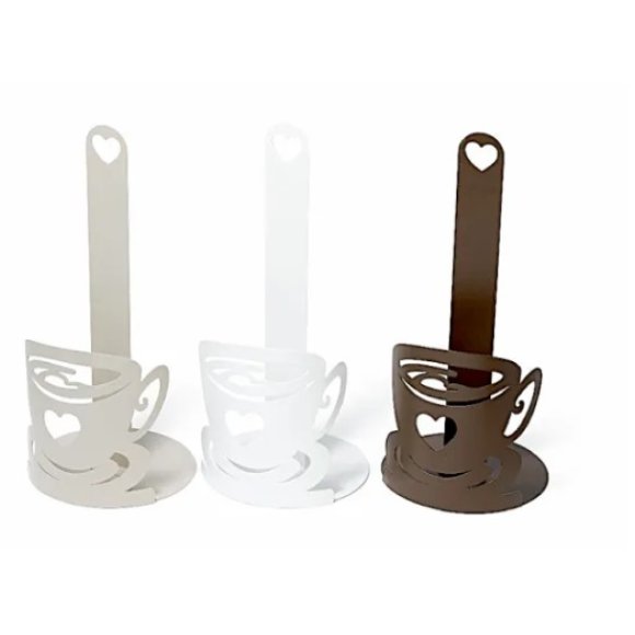 MERCURY PORTAROTOLO IN METALLO TAZZINA DI CAFFE' - 14X33CM 