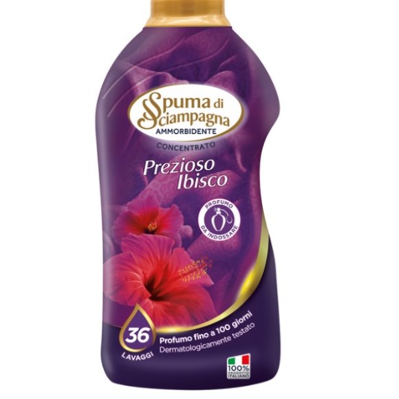SPUMA DI SCIAMPAGNA AMMORBIDENTE CONCENTRATO PREZIOSO IBISCO 36 LAVAGGI 720 ML SPUMA DI SCIAMPAGNA AMMORBIDENTE CONCENTRATO PREZIOSO IBISCO 36 LAVAGGI 720 ML