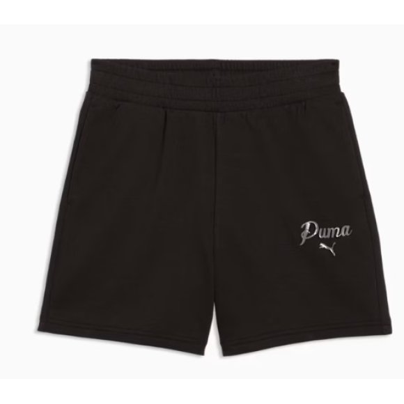 PUMA PANTALONCINI DA DONNA ESSENTIALS SCRIPT A VITA ALTA 5" PUMA PANTALONCINI DA DONNA ESSENTIALS SCRIPT A VITA ALTA 5"
