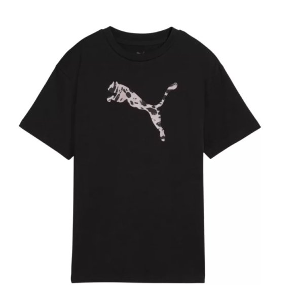 PUMA T-SHIRT ESSENTIAL GRAPHIC ANIMAL RELAXED W NERO PUMA T-SHIRT ESSENTIAL GRAPHIC ANIMAL RELAXED W NERO