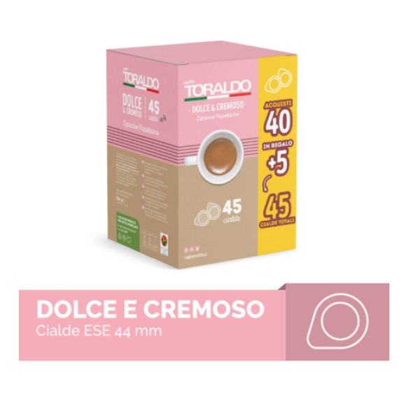 TORALDO BOX CIALDE 120 + 15PZ DOLCE E CREMOSO