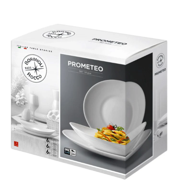 Bormioli - Servizio Piatti "Prometeo" 18 Pezzi Bormioli - Servizio Piatti "Prometeo" 18 Pezzi