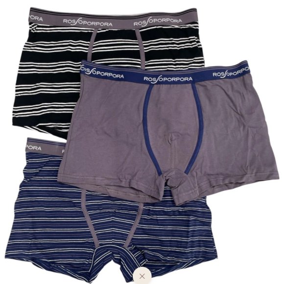 ROSSOPORPORA BOXER UOMO  ART.UB2138 3 PEZZI - ASSORTITI 