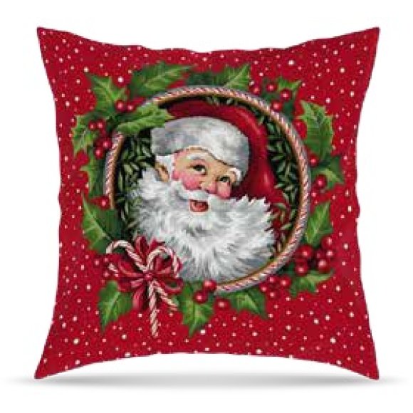 VINGI NATALE CUSCINO ARREDO SANTA CLAUS 45X45 