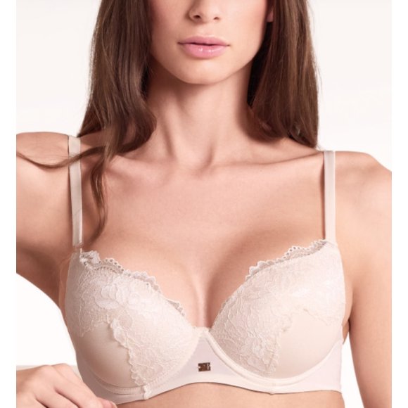 LORMAR REGGISENO DONNA PLUNGE "SATEN" SCOLLATO - PANNA LORMAR REGGISENO DONNA PLUNGE "SATEN" SCOLLATO - PANNA