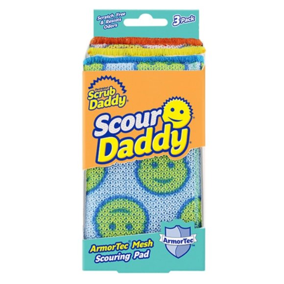 SCRUB DADDY SCOUR DADDY 3 SCOURING PAD - PAGLIETTE ANTIGRAFFIO STOVIGLIE 
