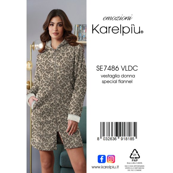 KAREL - VESTAGLIA DONNA COD.SE7486VLDC