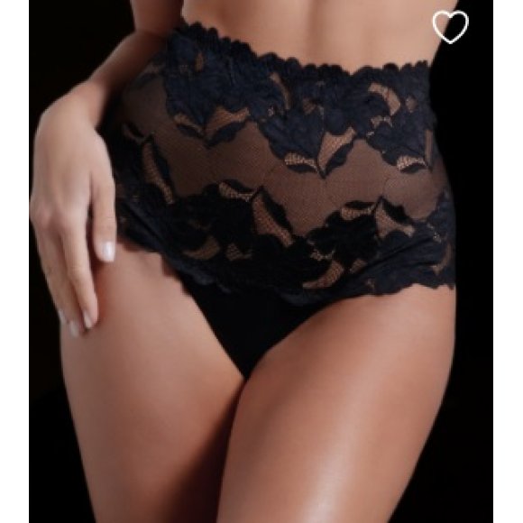 LOVE AND BRA CULOTTA IN PIZZO "SELENA" NERO