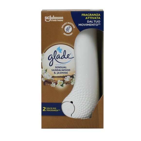 GLADE SENSE & SPRAY AUTOMATIC BASE + RICARICA SENSUAL SANDALWOOD & JASMINE