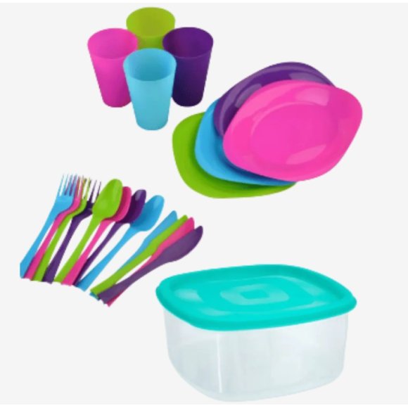 VISCIO SERVIZIO PICNIC 21 PEZZ1 - 22X22X10,5 CM 