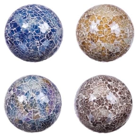 SFERA IN VETRO MOSAICO - COLORI ASSORTITI SFERA IN VETRO MOSAICO - COLORI ASSORTITI
