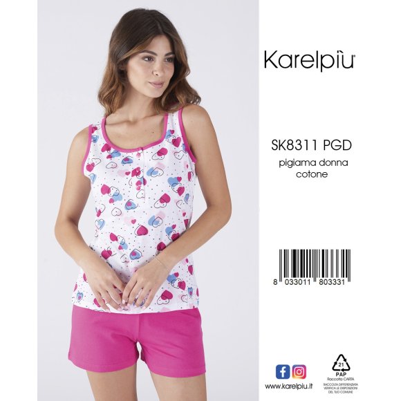 KAREL - PIGIAMA GIROMANICA DONNA COD.SK8311
