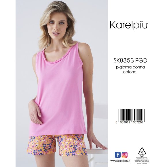 KAREL - PIGIAMA GIROMANICA DONNA COD.SK8353