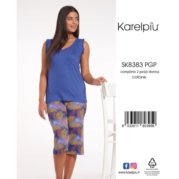 KAREL - PIGIAMA PESCATORE DONNA COD.SK8383