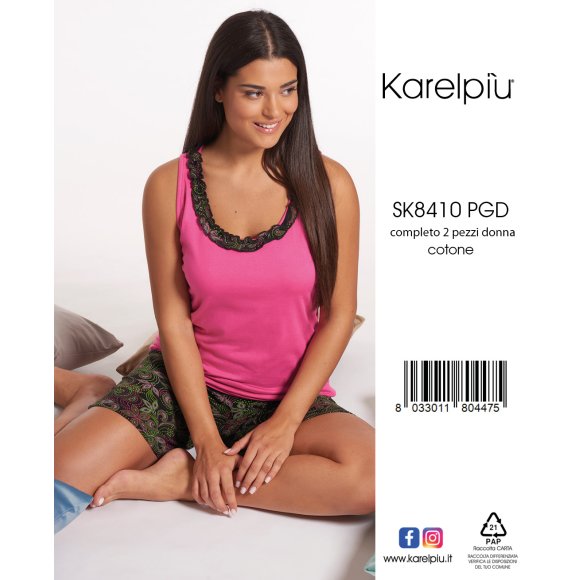 KAREL - PIGIAMA GIROMANICA DONNA COD.SK8410