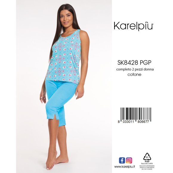KAREL - PIGIAMA PESCATORE DONNA COD.SK8428