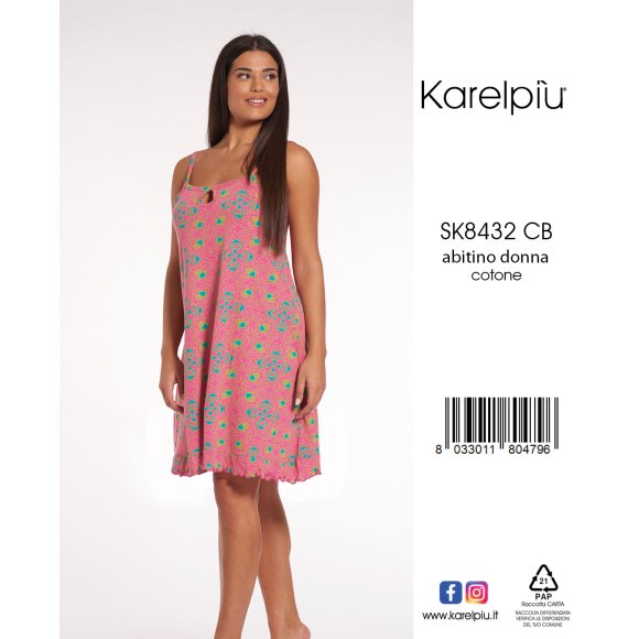 KAREL - ABITINO CON BRETELLINE DONNA COD.SK8432CB