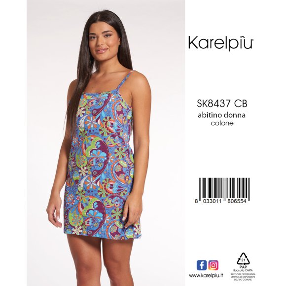 KAREL - ABITINO DONNA CON BRETELLINE COD.SK8437CB