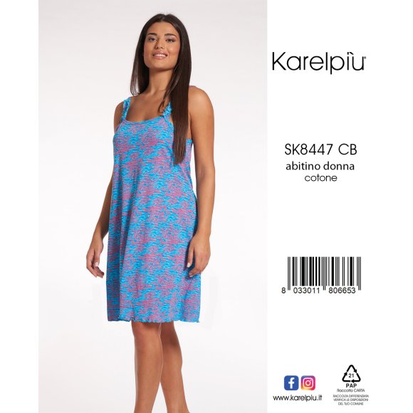 KAREL - ABITINO CON BRETELLINE DONNA COD.SK8447CB