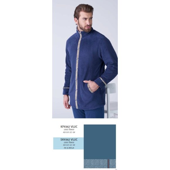 KAREL PIU'-GIACCA DA CAMERA UOMO SK9362VLUC- (BLU ACCIAIO)