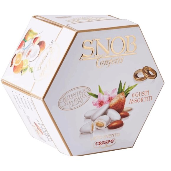 CRISPO SNOB LIETO EVENTO CONFETTI BIANCHI 6 GUSTI - 500G