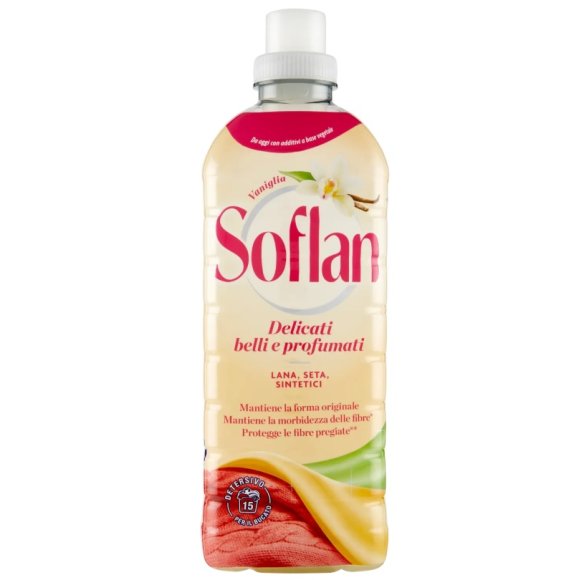 SOFTLAN DETERSIVO LIQUIDO VANIGLIA PER LANA, SETA E SINTETICI ALLA VANIGLIA   - 900 ML