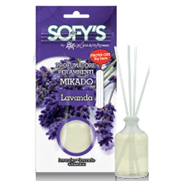 DEODORANTE AMBIENTE LIQUIDO CON BASTONCINO 30 ML. SOFY'S LAVANDA