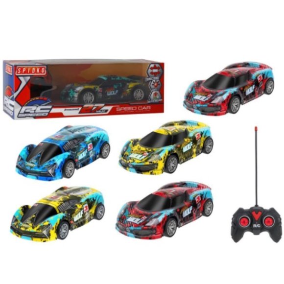 SPIDKO RADIO COMANDO AUTO SPORT CON LUCI - COLORI ASSORTITI SPIDKO RADIO COMANDO AUTO SPORT CON LUCI - COLORI ASSORTITI