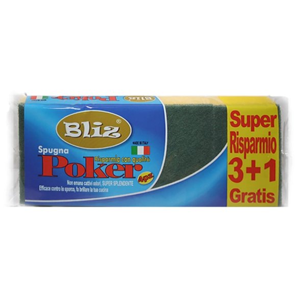 SPUGNA POKER VESUVIO 4 PEZZI