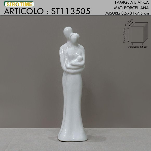 STATUETTA FAMIGLIA - BIANCA
