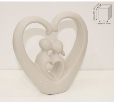 INNAMORATI NEL CUORE 19 CM - TORTORA