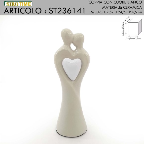 COPPIA CON CUORE BIANCO