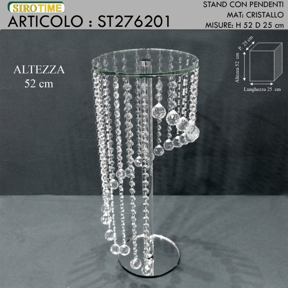 STAND PORTAOGGETTI CON PENDENTI - 52 CM 