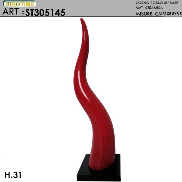 CORNO 31 CM - ROSSO