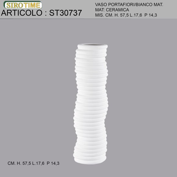 VASO PORTA FIORI - BIANCO