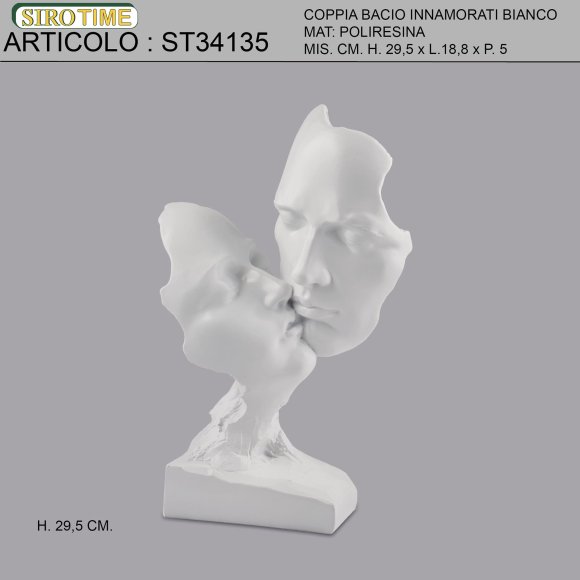 STATUETTA BACIO - BIANCA