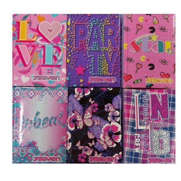 SEVEN DIARIO SCUOLA 16 MESI POCKET GIRL 7.1/ LOVE - MODELLI ASSORTITI 
