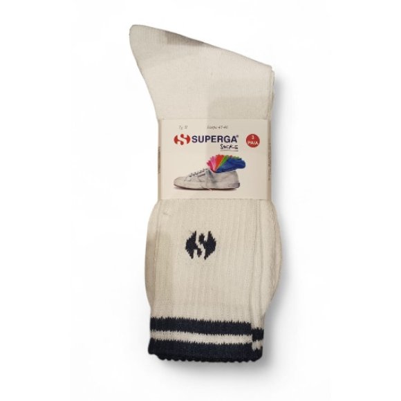 SUPERGA CALZINI TENNIS IN SPUGNA BIANCHI - 3 PEZZI SUPERGA CALZINI TENNIS IN SPUGNA BIANCHI - 3 PEZZI