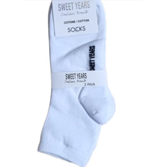 SWEET YEARS MINICALZA UNISEX 3 PEZZI - BIANCO SWEET YEARS MINICALZA UNISEX 3 PEZZI - BIANCO