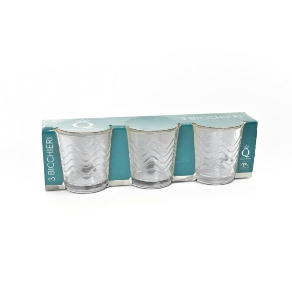SET 3 BICCHIERI "WAVE"
