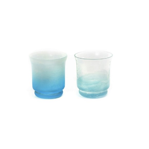VASO PORTACANDELA "HURRICANE" - DECORO ASSORTITO