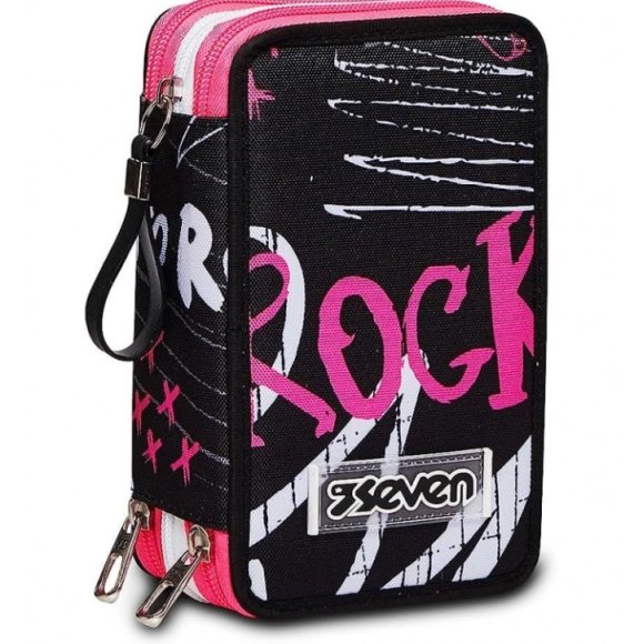 ASTUCCIO SEVEN 3 ZIP STREETPAINT GIRL - COMPLETO 44 PEZZI 
